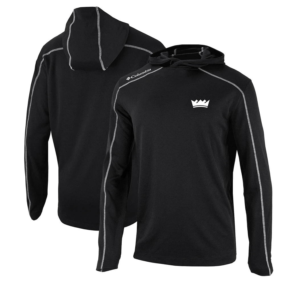 Men's Columbia Black Sacramento Kings Shotgun Pullover Hoodie