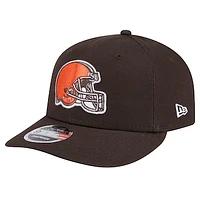 Men's New Era Brown Cleveland Browns Main Low Profile 9FIFTY Snapback Hat