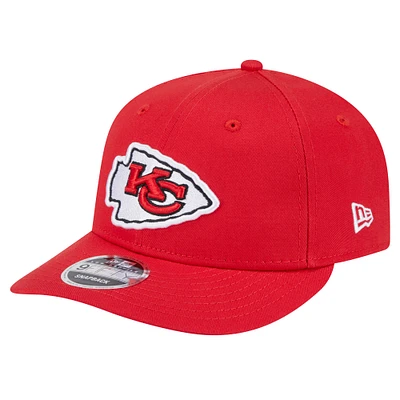 Men's New Era Red Kansas City Chiefs Main Low Profile 9FIFTY Snapback Hat