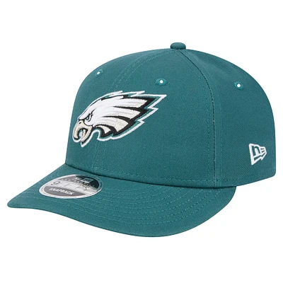 Men's New Era Green Philadelphia Eagles Main Low Profile 9FIFTY Snapback Hat