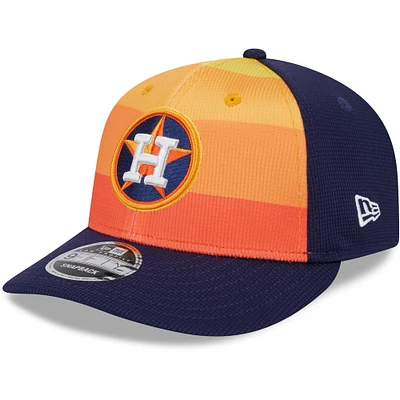 Men's New Era  Orange Houston Astros 2024 Batting Practice Low Profile 9FIFTY Snapback Hat