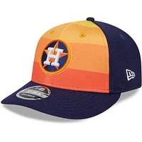 Men's New Era  Orange Houston Astros 2025 Batting Practice Low Profile 9FIFTY Snapback Hat