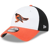 Youth New Era  White Baltimore Orioles 2024 Batting Practice 9TWENTY Adjustable Hat