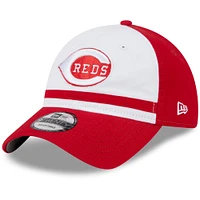 Youth New Era  White Cincinnati Reds 2024 Batting Practice 9TWENTY Adjustable Hat