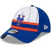 Youth New Era  White New York Mets 2024 Batting Practice 9TWENTY Adjustable Hat