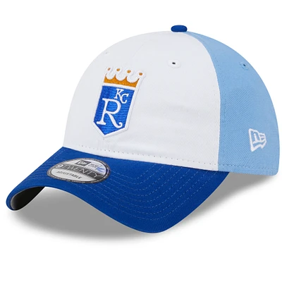 Men's New Era  White Kansas City Royals 2024 Batting Practice 9TWENTY Adjustable Hat