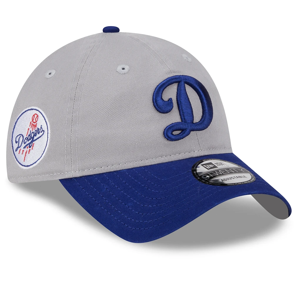 Men's New Era  Gray Los Angeles Dodgers 2025 Batting Practice 9TWENTY Adjustable Hat