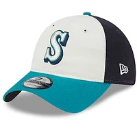 Men's New Era Cream Seattle Mariners 2025 Batting Practice 9TWENTY Adjustable Hat