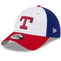 Men's New Era  White Texas Rangers 2024 Batting Practice 9TWENTY Adjustable Hat