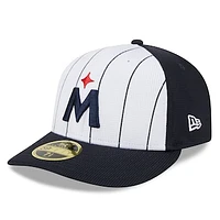 Men's New Era  White Minnesota Twins 2024 Batting Practice Low Profile 59FIFTY Fitted Hat