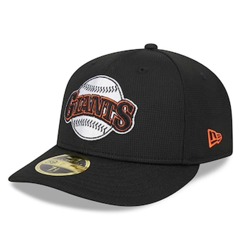 Men's New Era  Black San Francisco Giants 2024 Batting Practice Low Profile 59FIFTY Fitted Hat