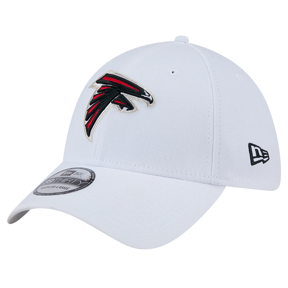 Men's New Era White Atlanta Falcons Main 39THIRTY Flex Hat