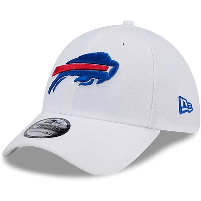 Men's New Era White Buffalo Bills Main 39THIRTY Flex Hat