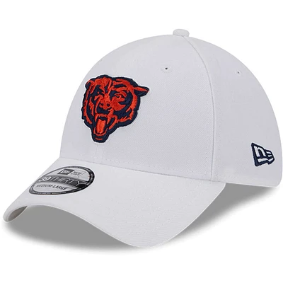 Men's New Era White Chicago Bears Main 39THIRTY Flex Hat