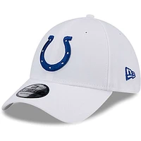 Men's New Era White Indianapolis Colts Main 39THIRTY Flex Hat