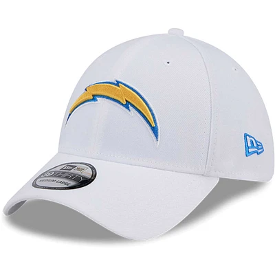 Men's New Era White Los Angeles Chargers Main 39THIRTY Flex Hat