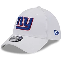 Men's New Era White New York Giants Main 39THIRTY Flex Hat