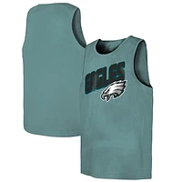 Youth Midnight Green Philadelphia Eagles Sun-Bleached Ride the Tide Tank Top