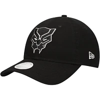 Women's New Era  Black Black Panther 9TWENTY Adjustable Hat
