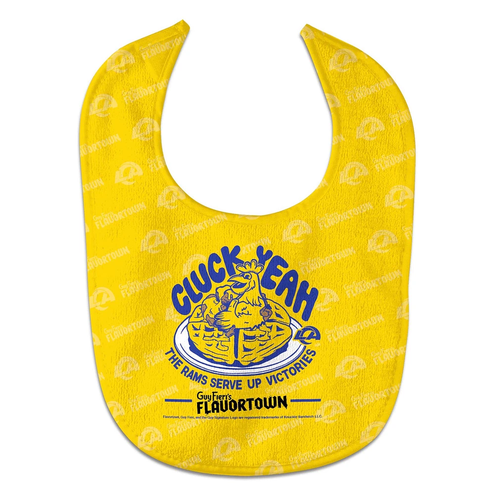 Infant WinCraft Los Angeles Rams NFL x Guy Fieri’s Flavortown All Pro Baby Bib
