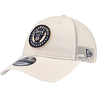 Men's New Era Tan Philadelphia Union Game Day 9TWENTY Adjustable Trucker Hat