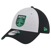 Men's New Era Gray/Black Austin FC Throwback 39THIRTY Flex Hat