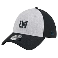 Men's New Era Gray/Black LAFC Throwback 39THIRTY Flex Hat