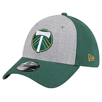 Men's New Era Gray/Green Portland Timbers Throwback 39THIRTY Flex Hat