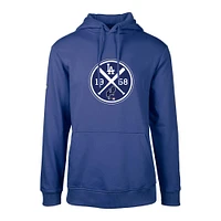 Men's Levelwear  Royal Los Angeles Dodgers City Connect Podium Strike Pullover Hoodie
