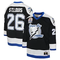 Youth Mitchell & Ness Martin St. Louis Black Tampa Bay Lightning 2003 Blue Line Player Jersey