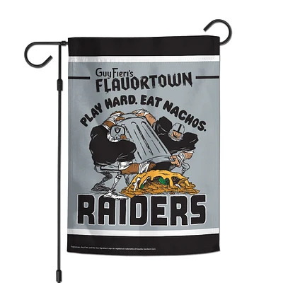 WinCraft Las Vegas Raiders NFL x Guy Fieri’s Flavortown 12" x 18" Double-Sided Garden Flag