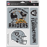 WinCraft Las Vegas Raiders NFL x Guy Fieri’s Flavortown 5.5'' x 7.75'' Three-Pack Fan Decal Set