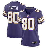 Women's Nike Cris Carter Purple Minnesota Vikings Classic Retired Player Game Jersey