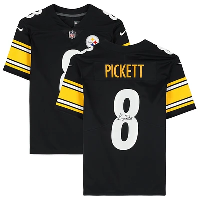 Kenny Pickett Pittsburgh Steelers Autographed Black Nike Limited Jersey