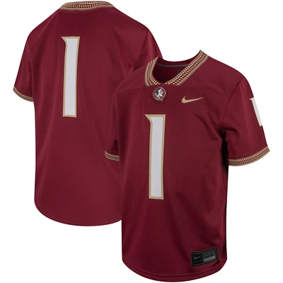 Toddler Nike #1 Garnet Florida State Seminoles Untouchable Football Jersey