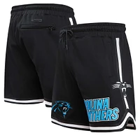 Men's Pro Standard Black Carolina Panthers Classic Chenille Shorts