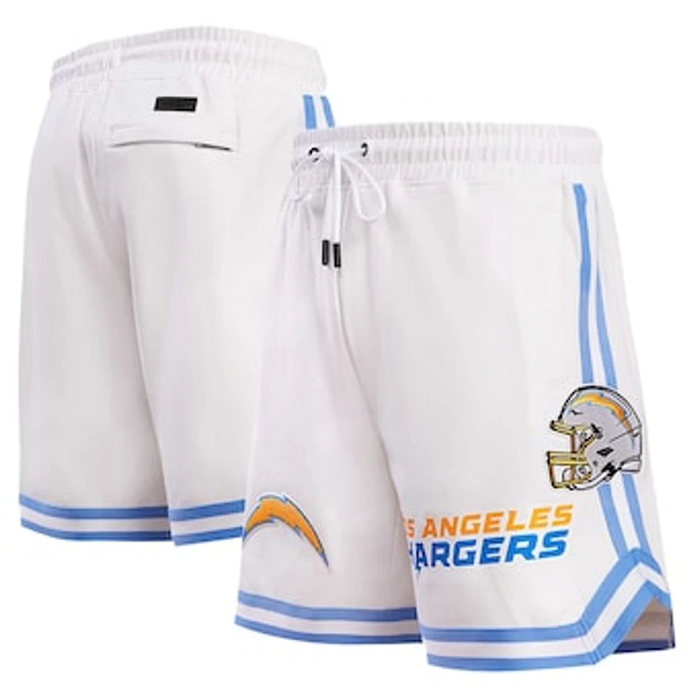 Men's Pro Standard White Los Angeles Chargers Classic Chenille Shorts