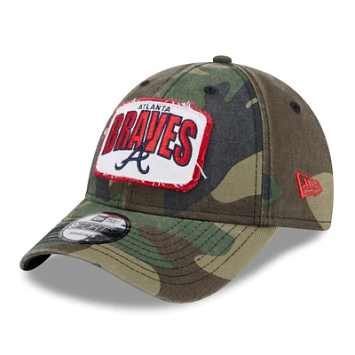 Men's New Era Camo Atlanta Braves Gameday 9FORTY Adjustable Hat