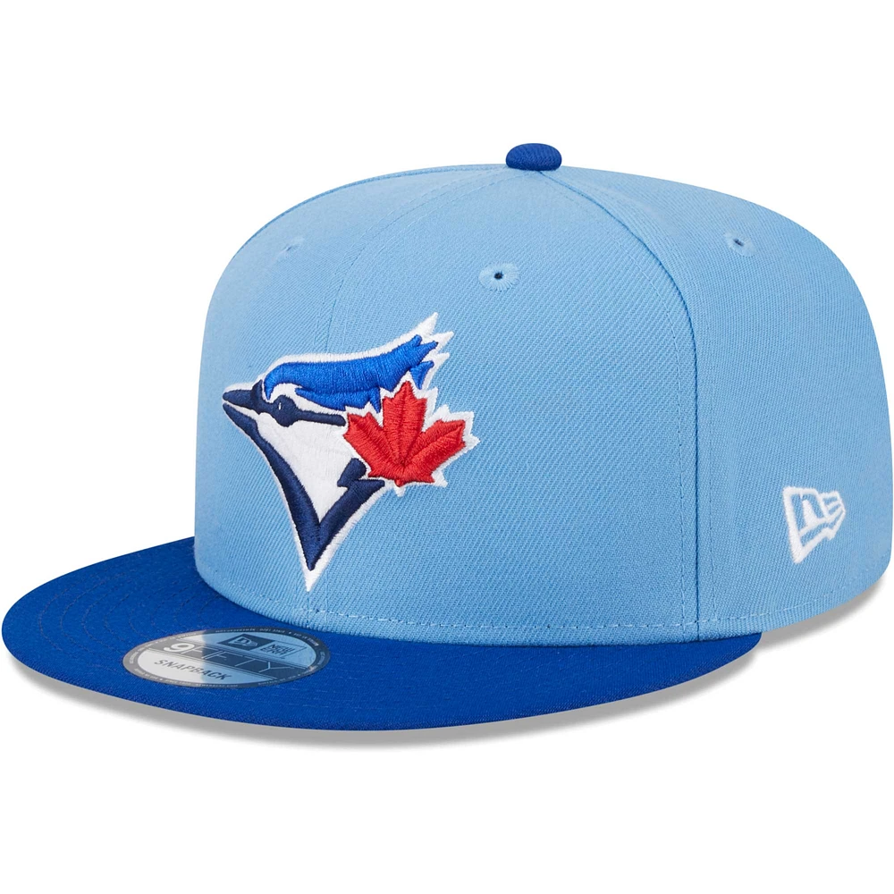 Men's New Era Powder Blue Toronto Blue Jays 2024 Batting Practice On-Field 9FIFTY Snapback Hat