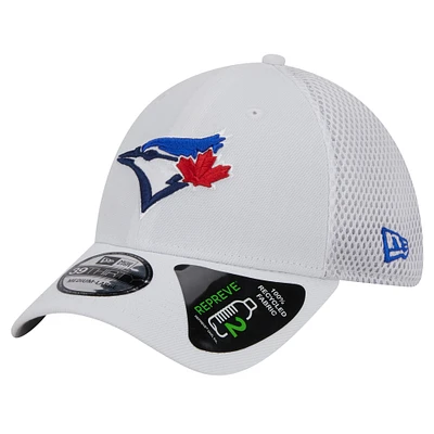 Men's New Era White Toronto Blue Jays REPREVE Neo 39THIRTY Flex Hat