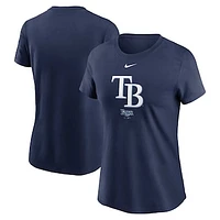 Women's Nike  Navy Tampa Bay Rays Local Nickname Lockup T-Shirt