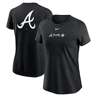 Women's Nike Black Atlanta Braves Over Shoulder T-Shirt