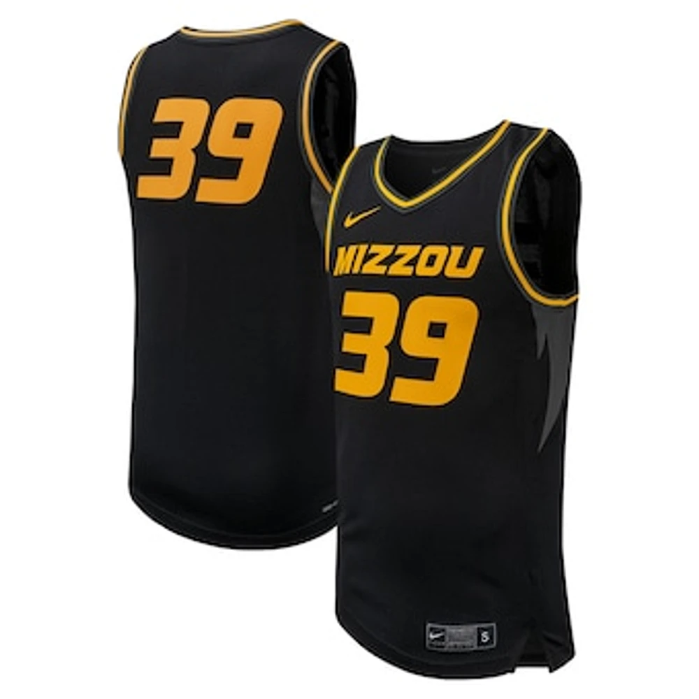 Men's Nike #39 Black Missouri Tigers Replica Basketball Jersey