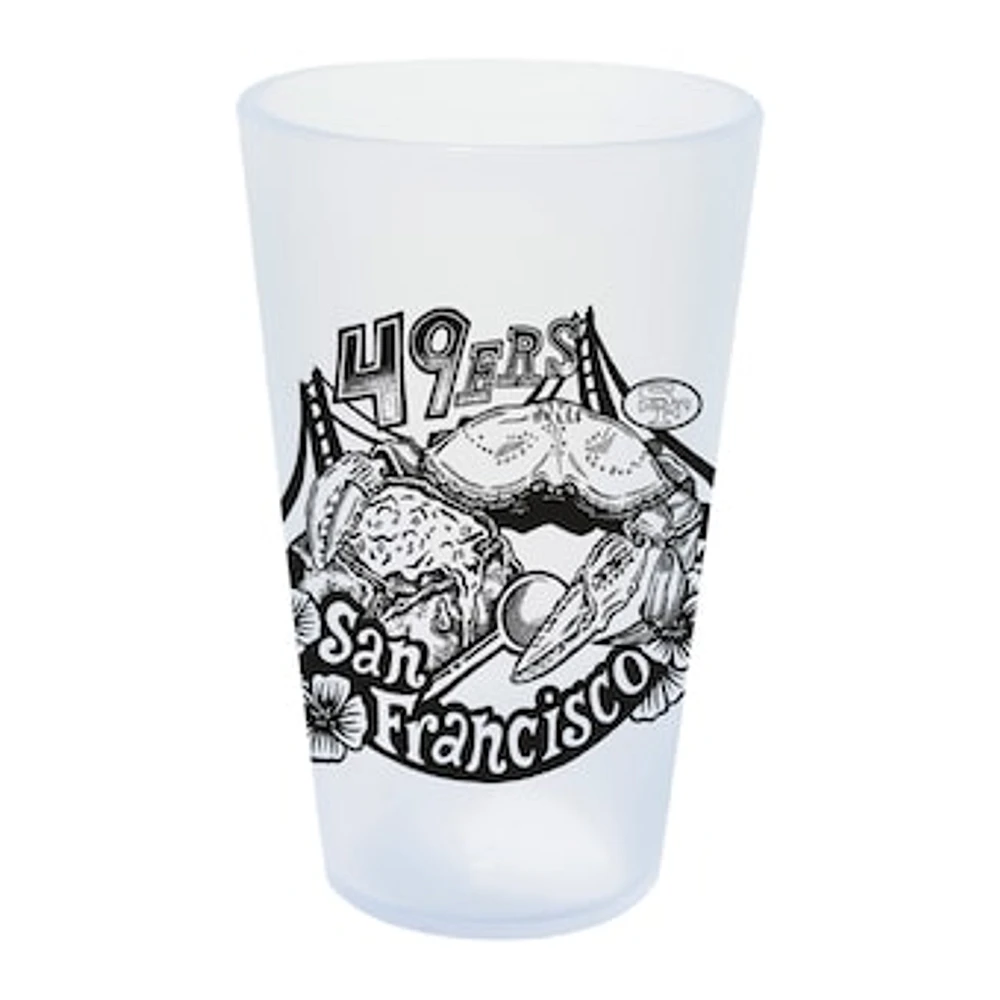 WinCraft San Francisco 49ers NFL x Guy Fieri’s Flavortown 16oz. Silicone Pint Glass