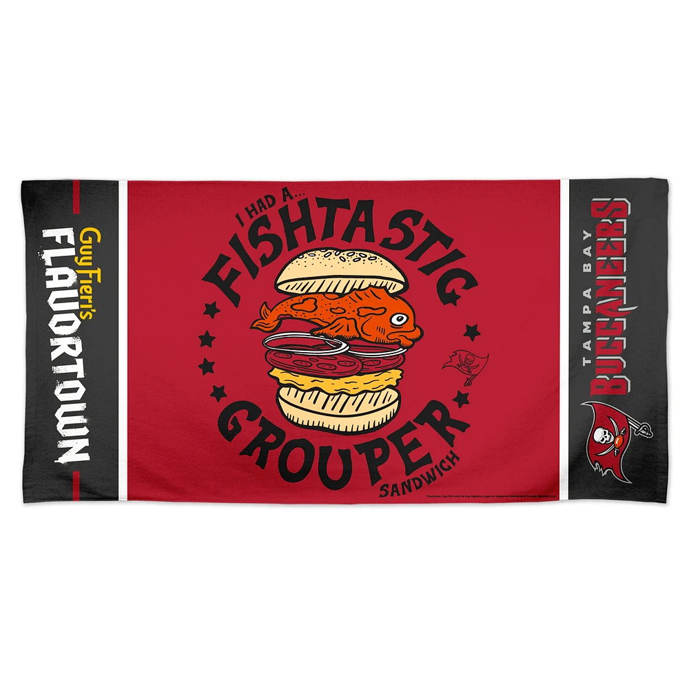 WinCraft Tampa Bay Buccaneers NFL x Guy Fieri’s Flavortown 30" x 60" Spectra Beach Towel