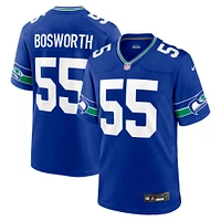 Men's Nike Brian Bosworth Royal Seattle Seahawks Throwback Retired Player Game Jersey