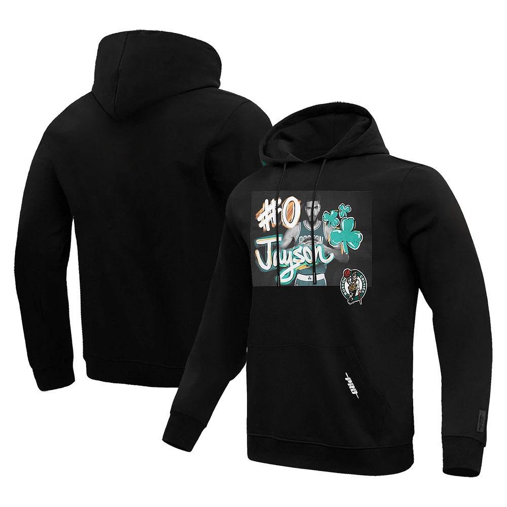 Men's Pro Standard Jayson Tatum Black Boston Celtics Player Yearbook Pullover Hoodie