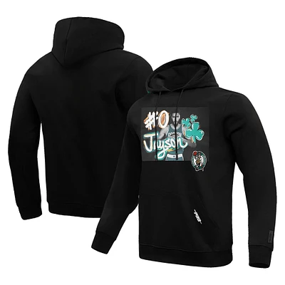 Men's Pro Standard Jayson Tatum Black Boston Celtics Player Yearbook Pullover Hoodie