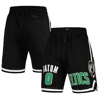 Men's Pro Standard Jayson Tatum Black Boston Celtics Player Name & Number Shorts