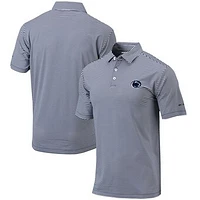 Men's Columbia  Navy Penn State Nittany Lions Omni-Wick Club Invite Polo